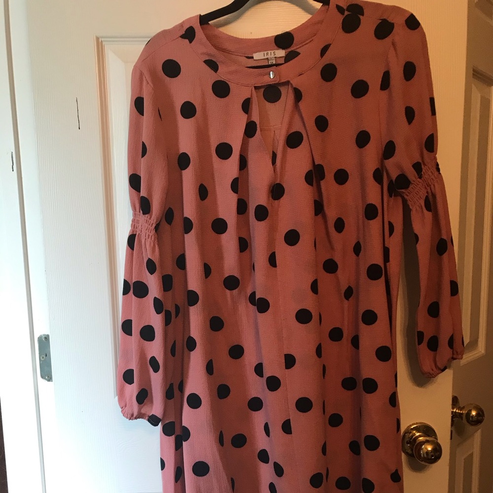 Cute Mini Polka Dot Swing Dress